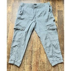 Women's Banana Republic Jogger Style Pants Size Petite Large Gray